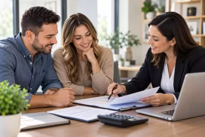 Homebuyers preparing for mortgage pre-approval before fall house hunting